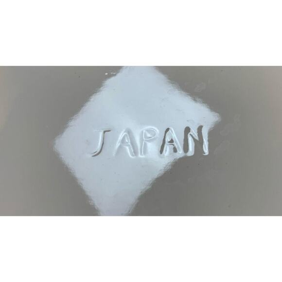 VTG Serving Platter 16" White Ducks Blue Speckle Japan Ceramic Country Decor - Picture 4 of 6